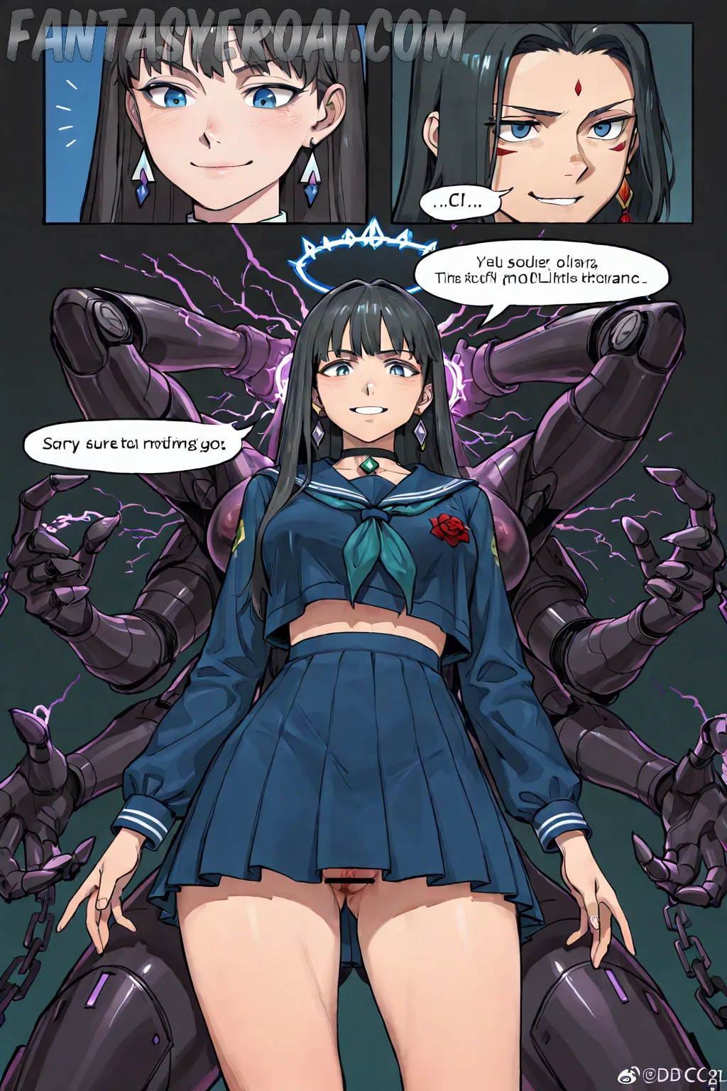 Arte hentai ilustración increíble de 3d Chicas Sexy Parte Dos generado por IA