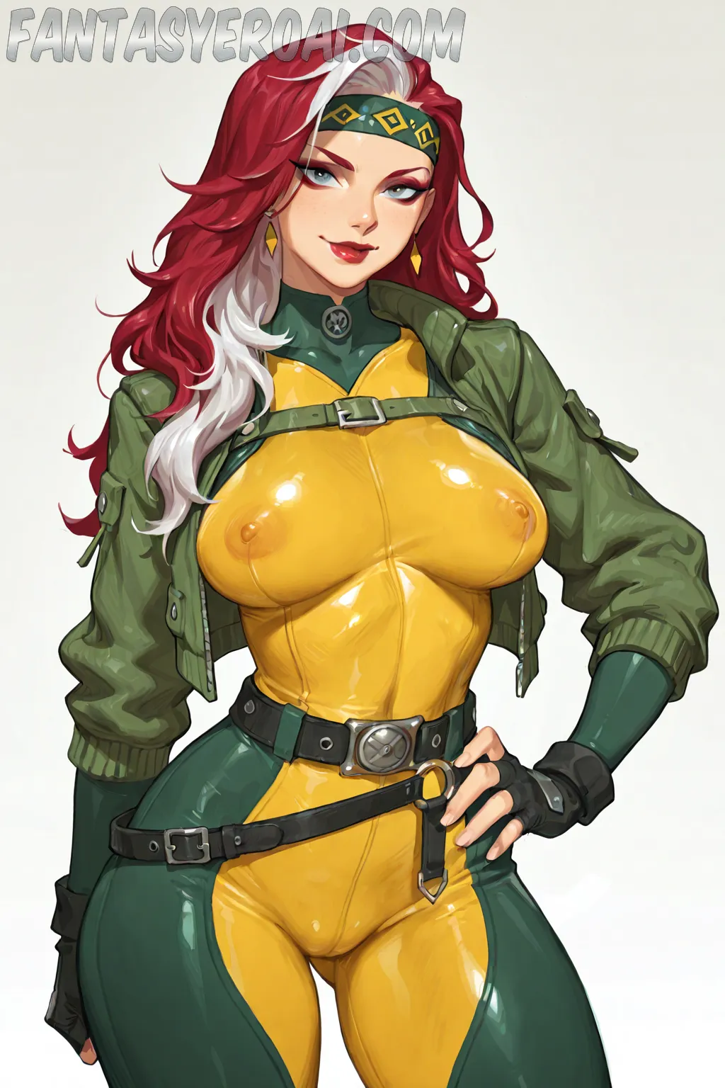 Arte hentai ilustración increíble de Abella Andersons Ass generado por IA