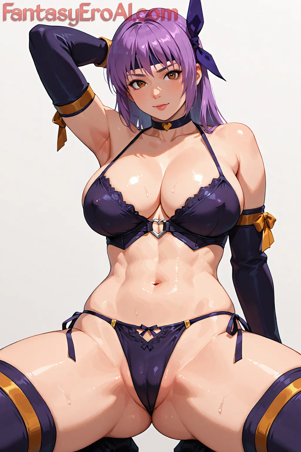 Arte hentai ilustración increíble de Actiongirls Sexy With Latex And Hot Lingerie generado por IA