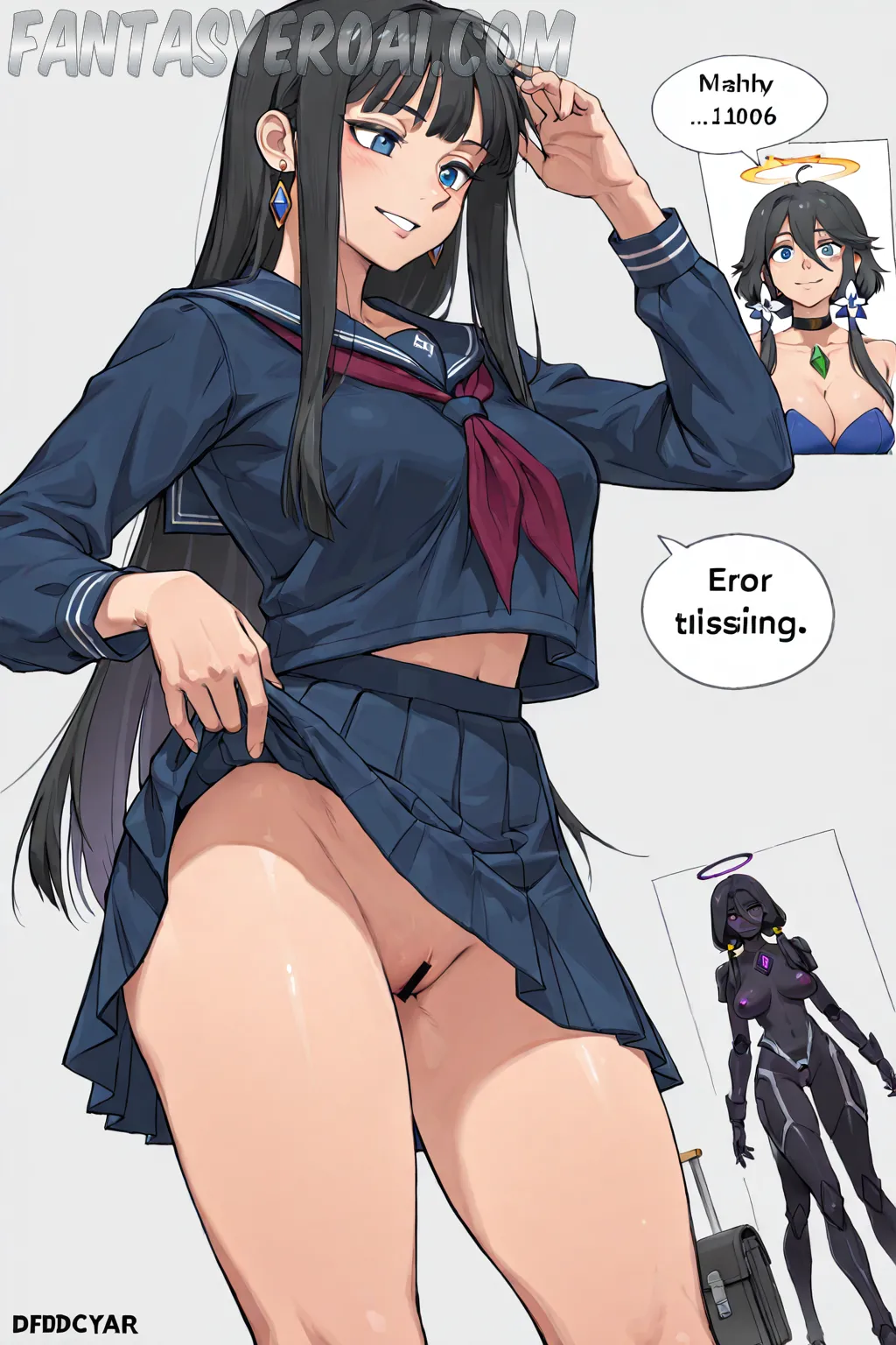 Arte hentai ilustración increíble de Activacion En Modo Erotica E Sexy generado por IA