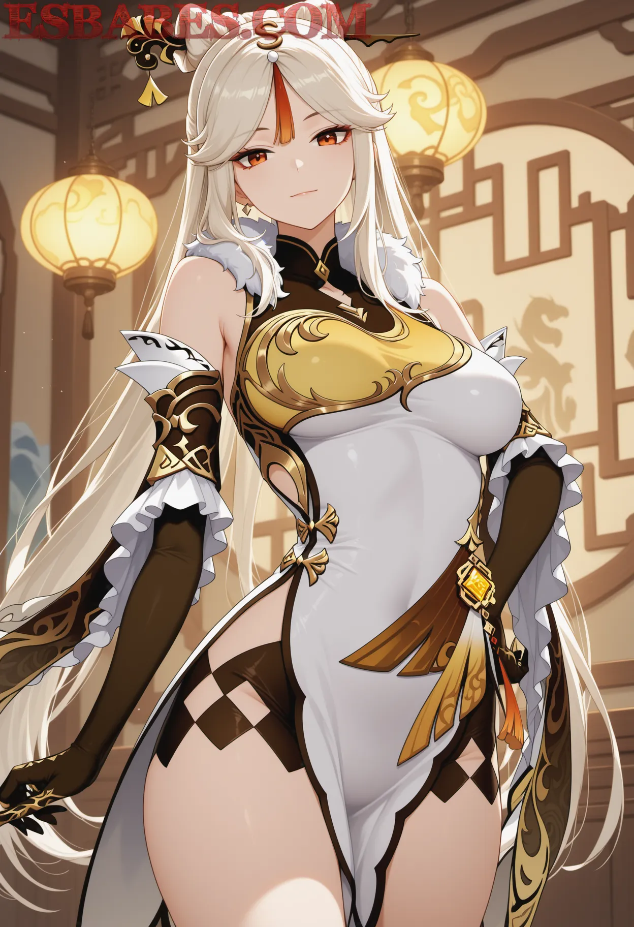 Arte hentai ilustración increíble de Ada Wong Resident Evil generado por IA