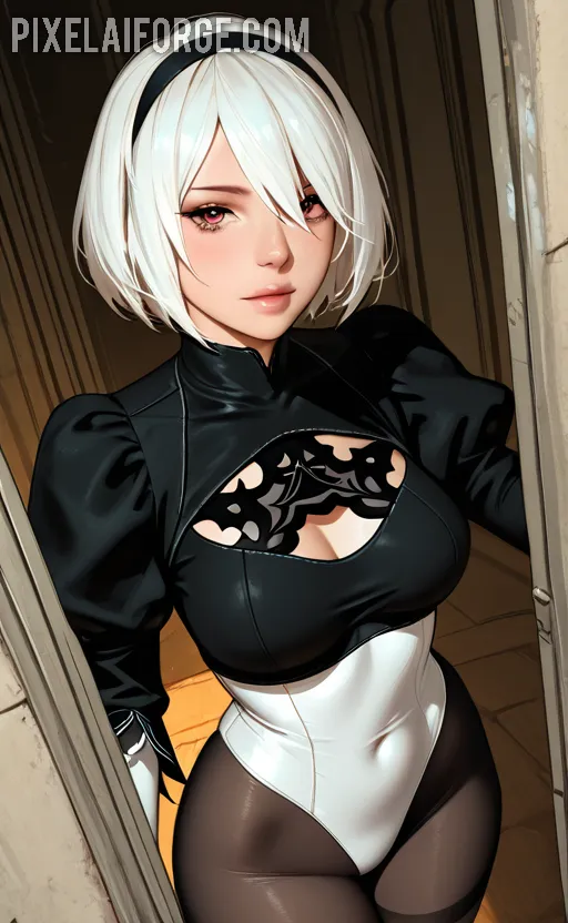 Arte hentai ilustración increíble de Admin Header generado por IA