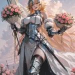 Arte hentai ilustración increíble de Adolescente Ucraniana generado por IA