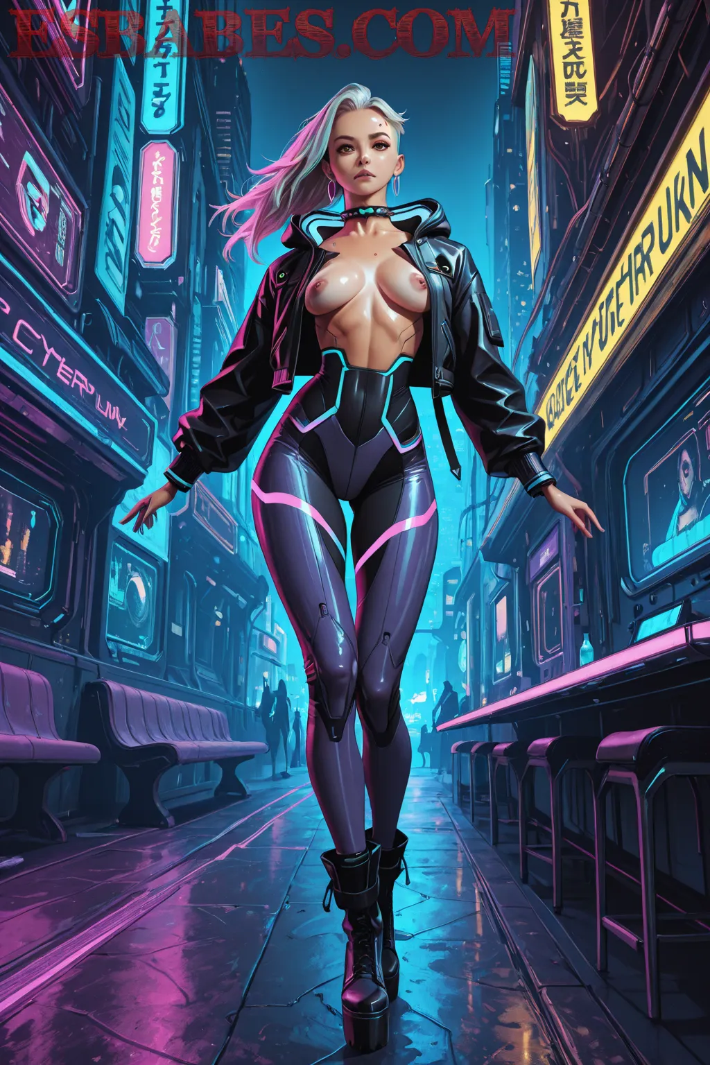 Arte hentai ilustración increíble de Aficionada Adolescente generado por IA