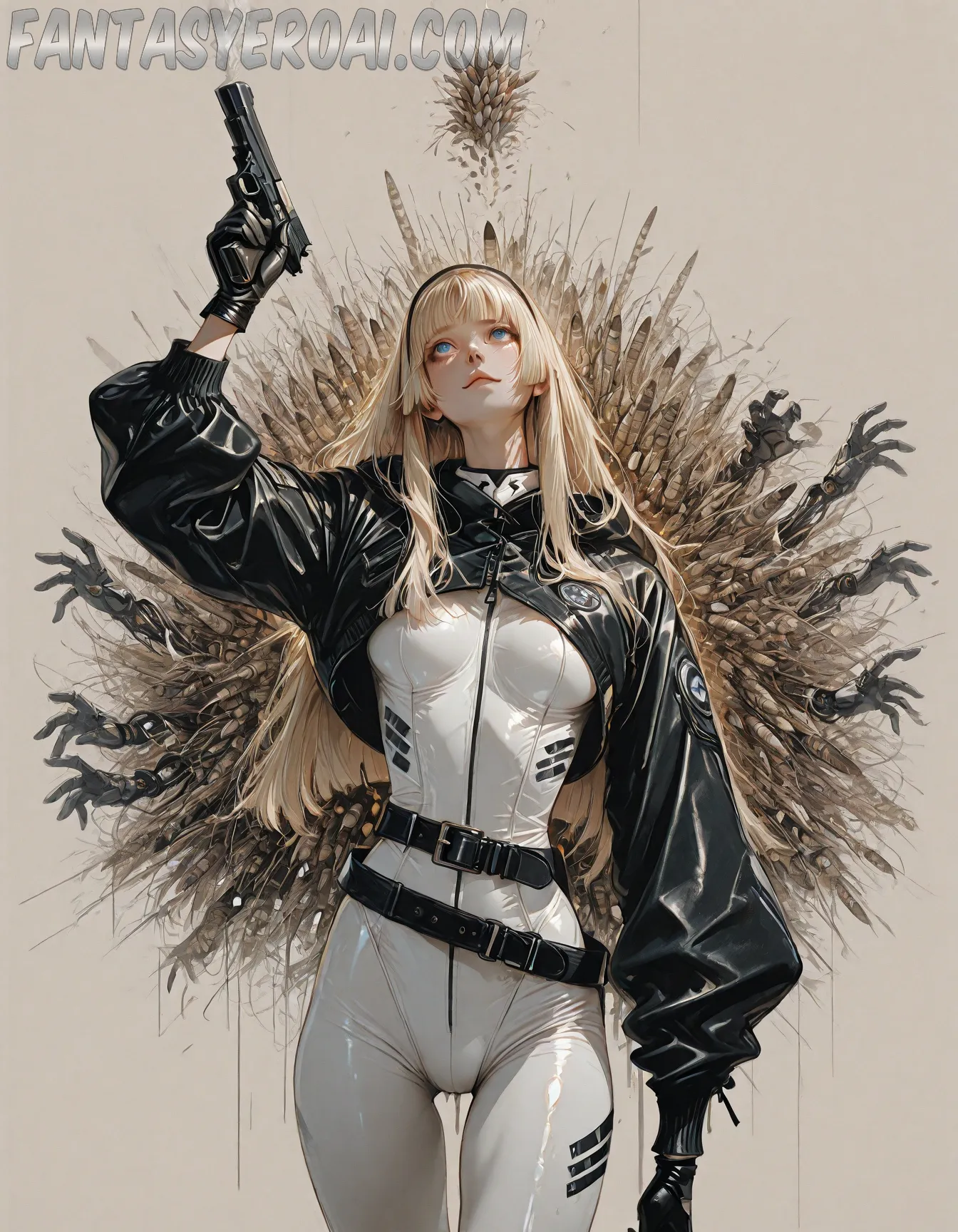 Arte hentai ilustración increíble de Agradables Mujeres Mulatas Desnudas generado por IA