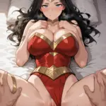 Arte hentai ilustración increíble de Albina Piper Nude Redhead generado por IA