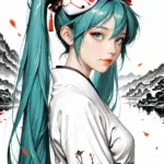 Arte hentai ilustración increíble de Albina Piper Tetas generado por IA