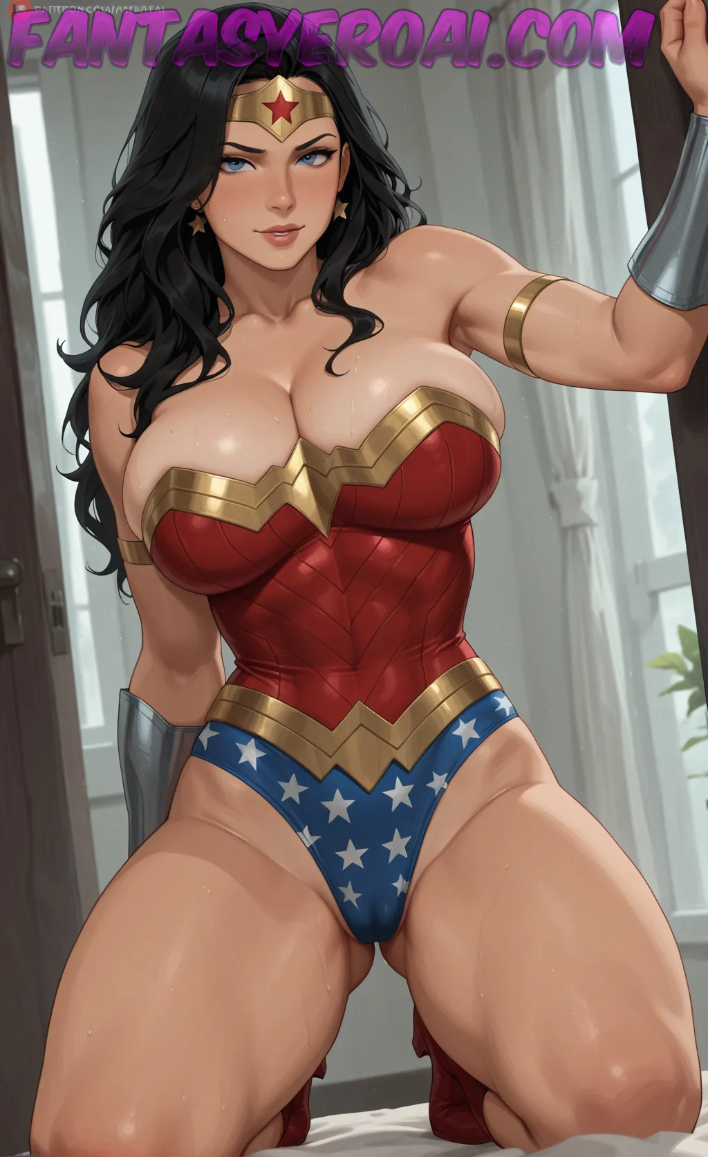 Arte hentai ilustración increíble de Albina Piper generado por IA