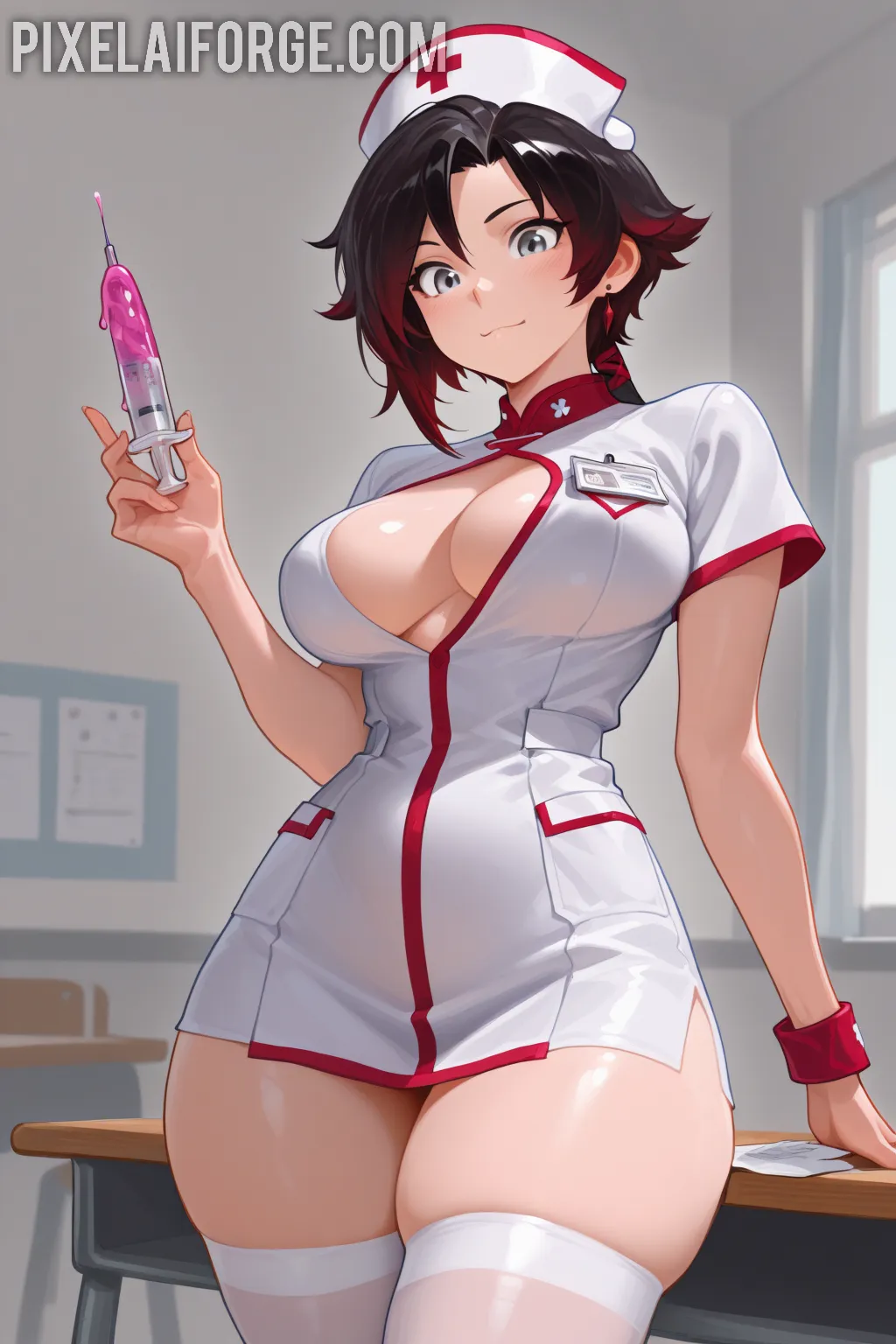 Arte hentai ilustración increíble de Alemanas Pilladas generado por IA