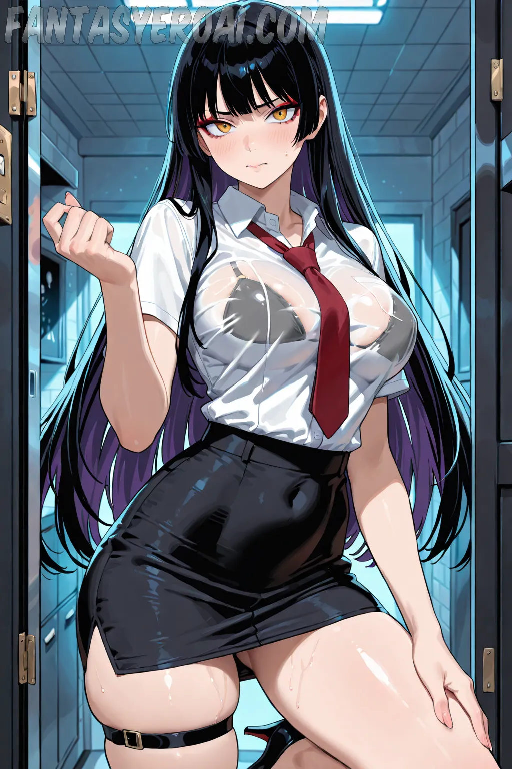 Arte hentai ilustración increíble de Alexa Thomas generado por IA