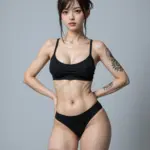 Arte hentai ilustración increíble de Alexis Adams Desnuda generado por IA