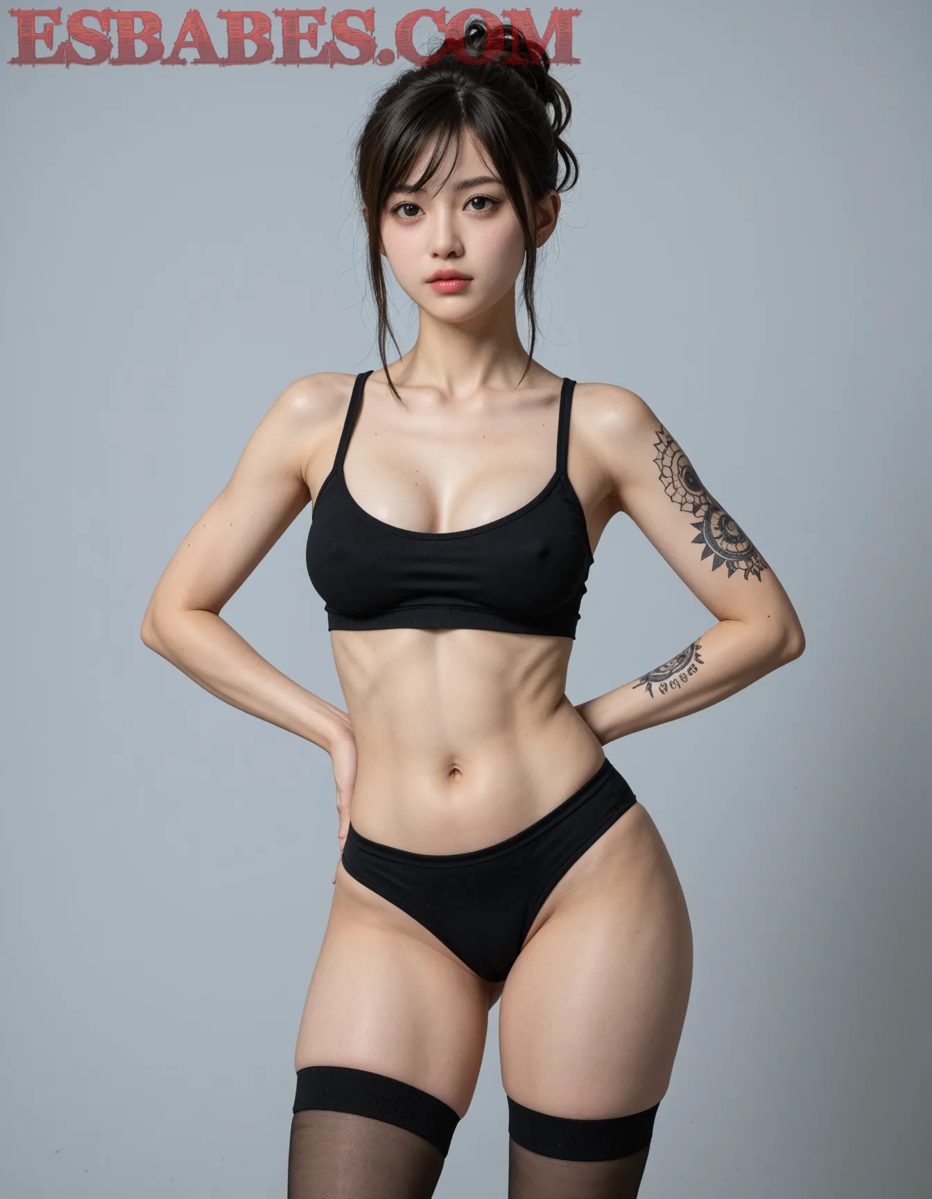 Arte hentai ilustración increíble de Alexis Adams Desnuda generado por IA