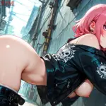 Arte hentai ilustración increíble de Alexis Adams Follada Mamada Y Cubana generado por IA