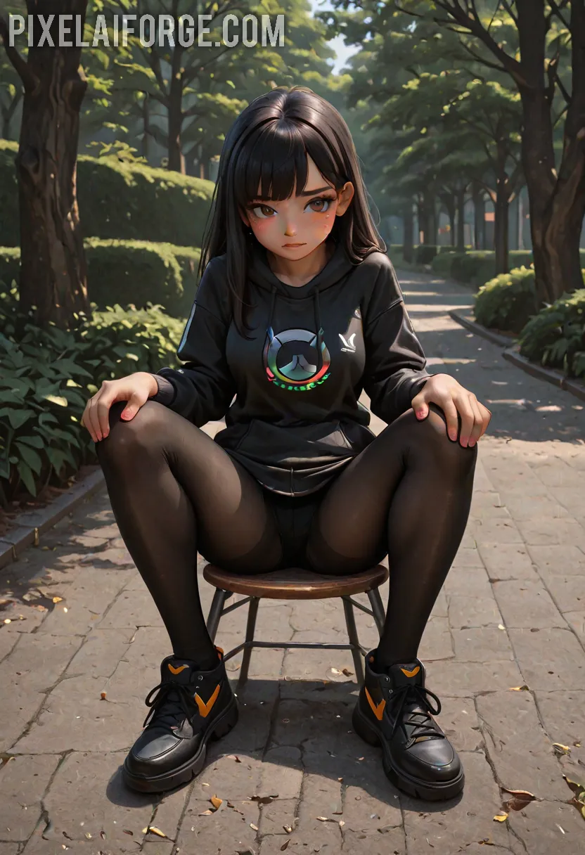 Arte hentai ilustración increíble de Alexis Ford Desnuda generado por IA