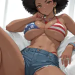 Arte hentai ilustración increíble de Alexy Sky Orejas Y Cola De Ahri Cosplay generado por IA