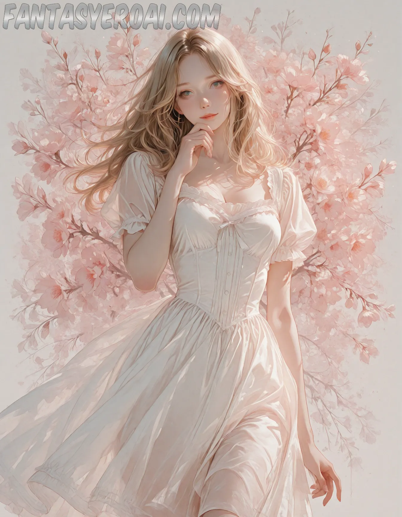 Arte hentai ilustración increíble de Alzbeta Desnuda Y Sola En Casa generado por IA