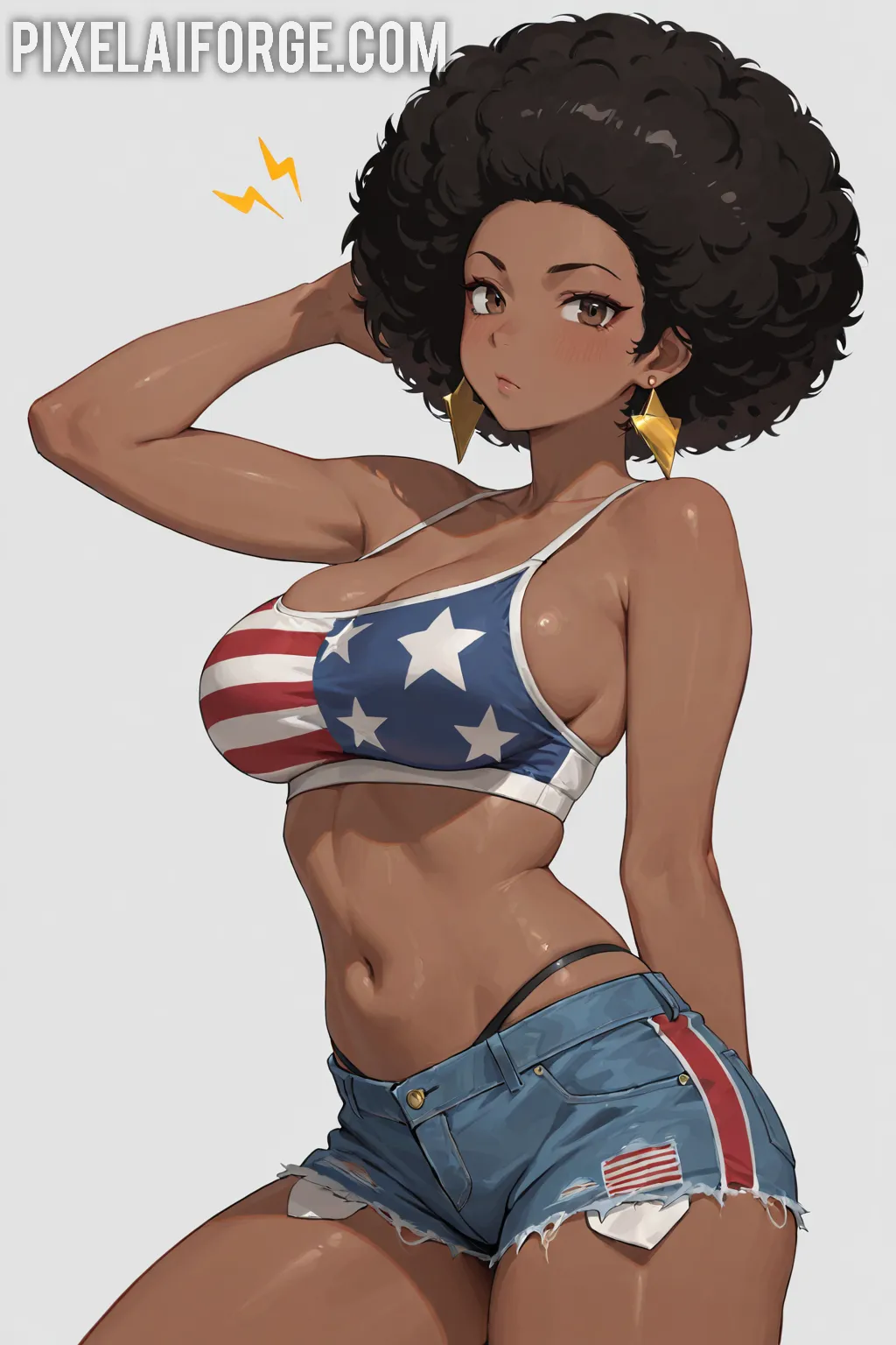 Arte hentai ilustración increíble de Amateur Bella Donna generado por IA