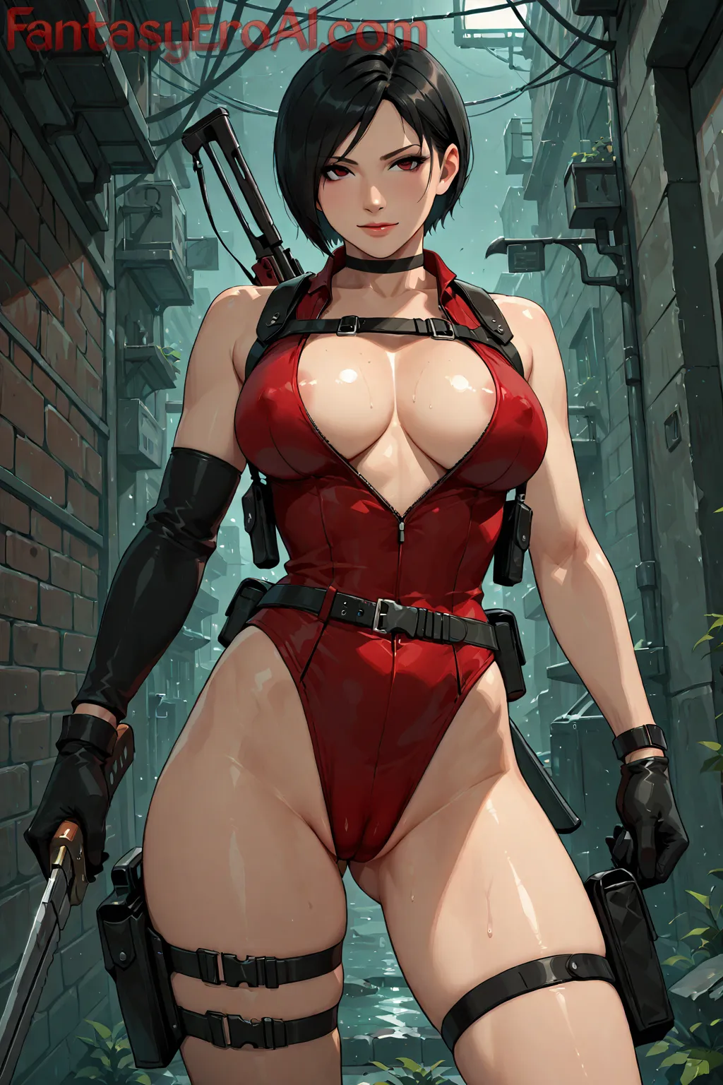 Arte hentai ilustración increíble de Amateur Caliente Peludita Enjabonada Y Caliente generado por IA