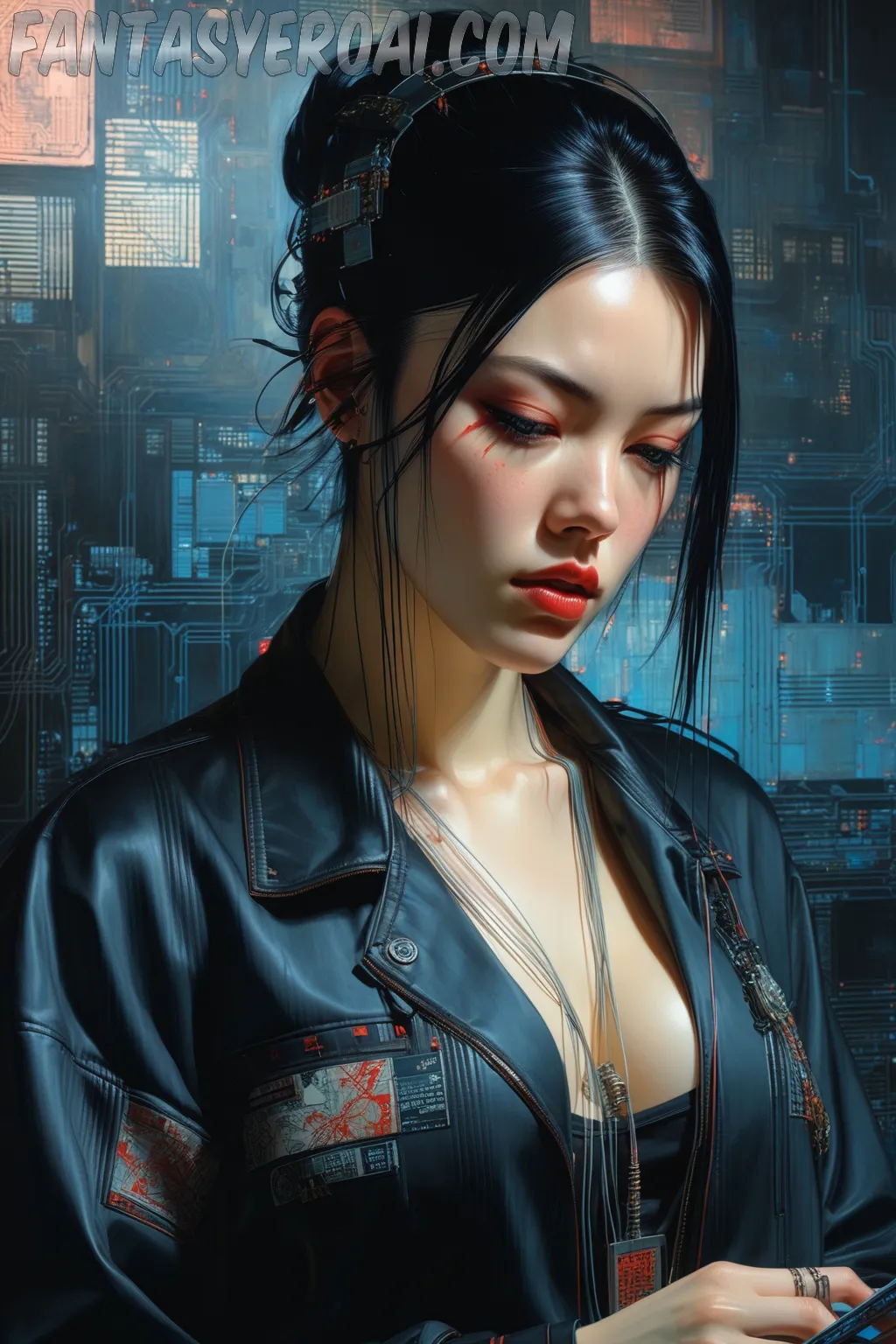 Arte hentai ilustración increíble de Amateur Y Sus Conos generado por IA