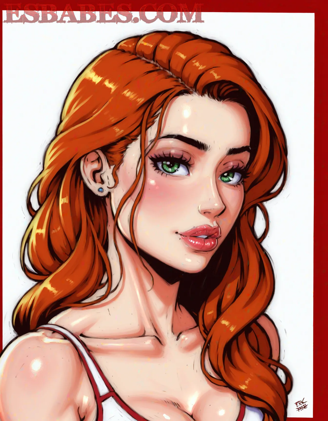 Arte hentai ilustración increíble de Amazing Beauty Aletta Ocean generado por IA