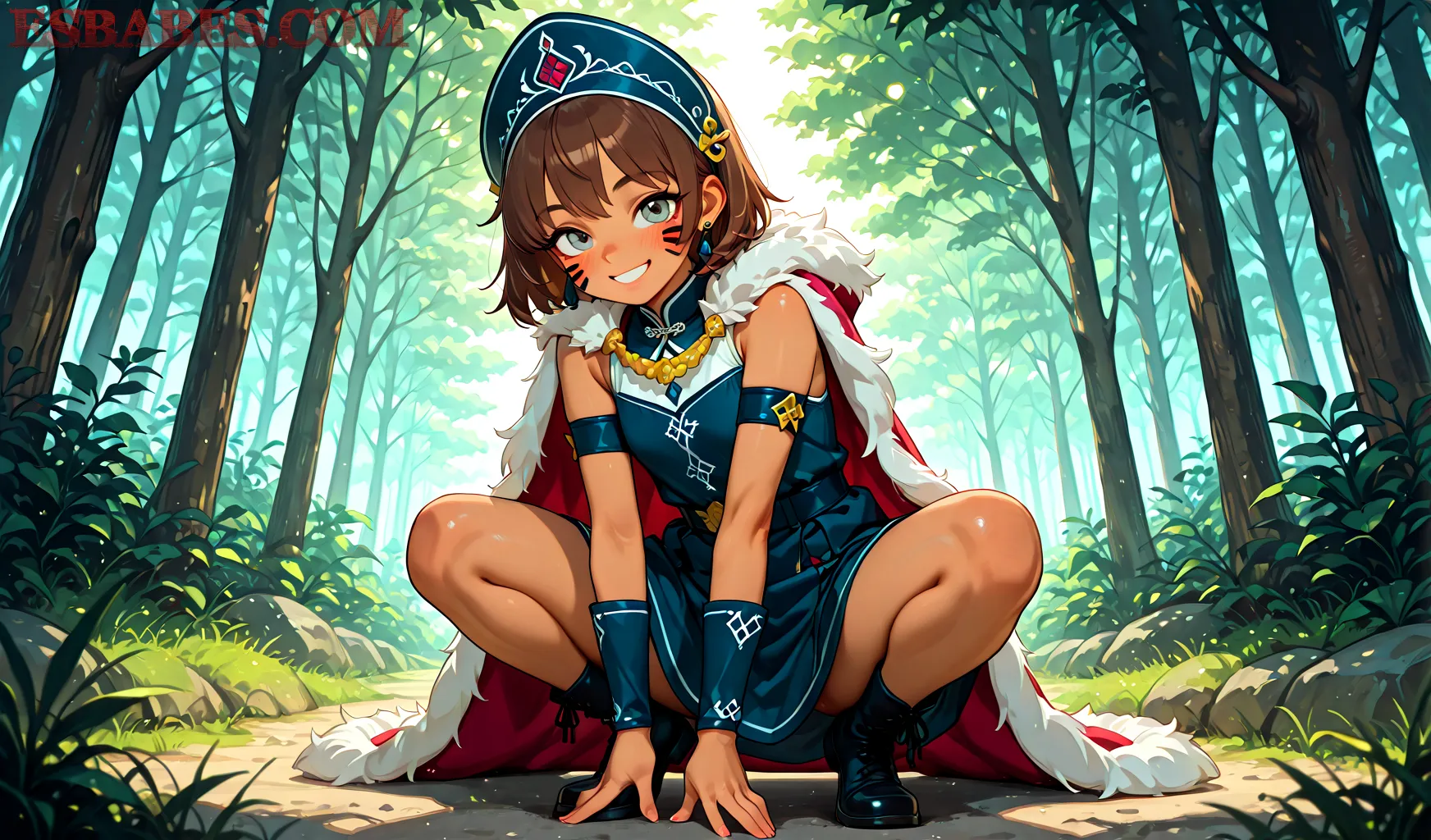 Arte hentai ilustración increíble de Amazing Blonde Alison Angel generado por IA