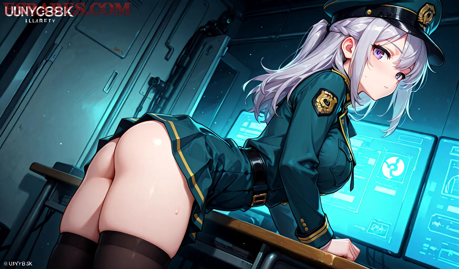 Arte hentai ilustración increíble de Amazing Mirrors Hot Selfies generado por IA