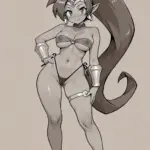 Arte hentai ilustración increíble de Amazing Nude Gia Lashay generado por IA