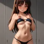 Arte hentai ilustración increíble de Amber Stone Pelirroja Adolescente De Cono Peludo generado por IA