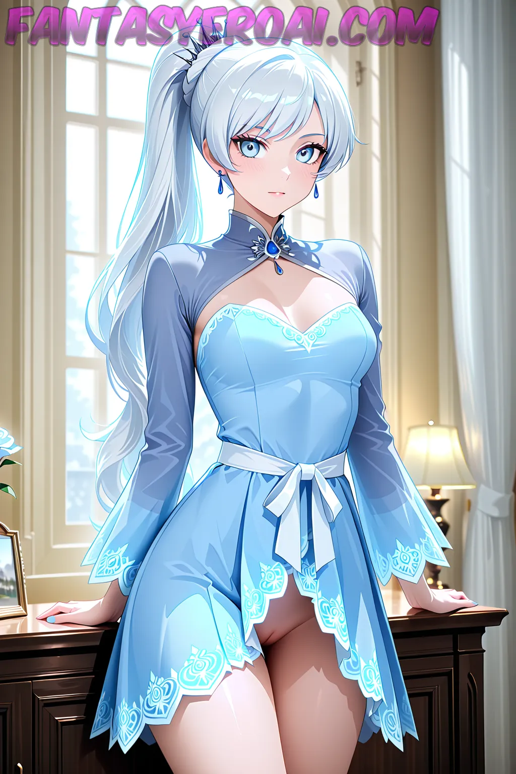 Arte hentai ilustración increíble de Andrea Cifuentes generado por IA