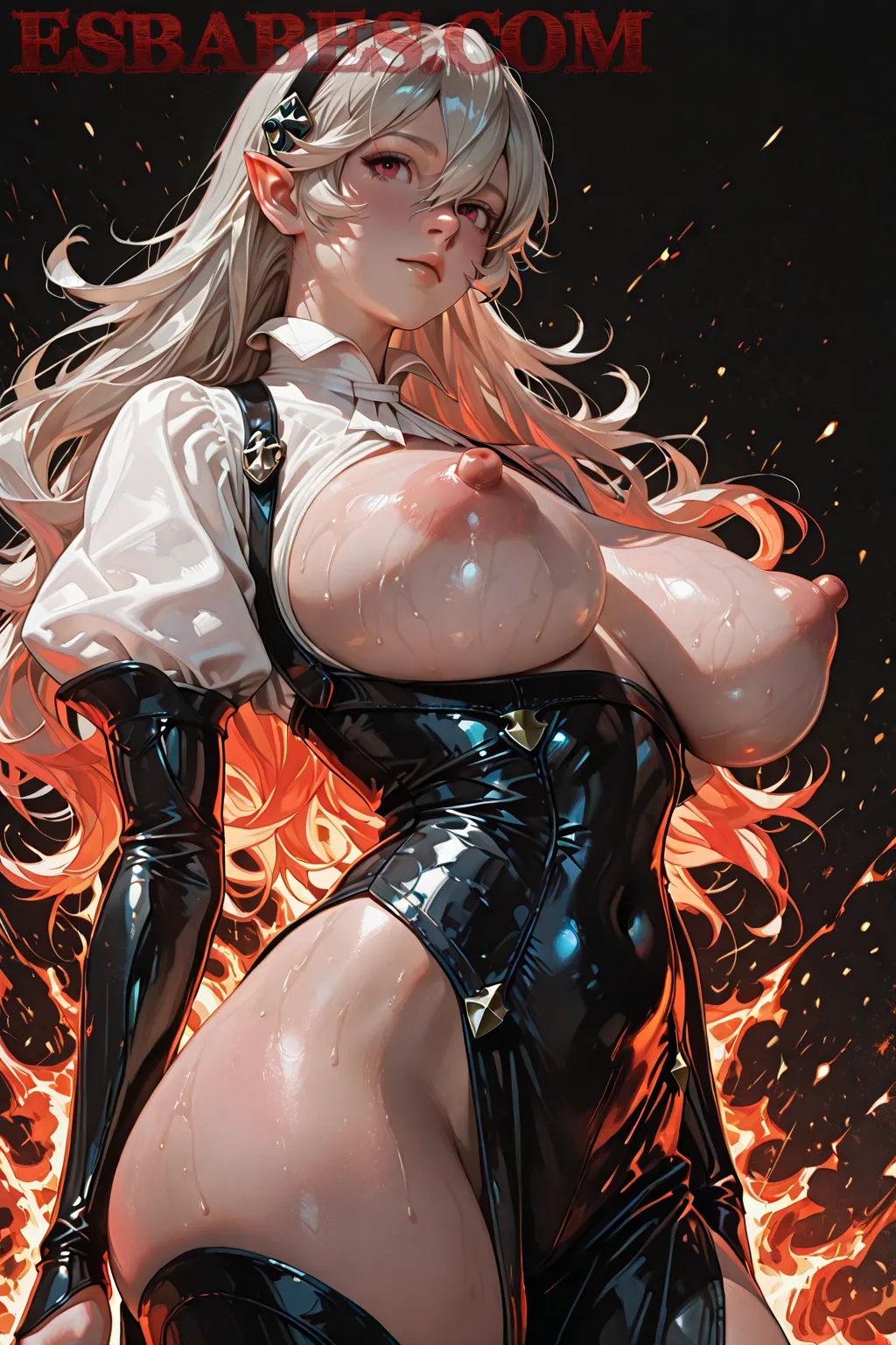 Arte hentai ilustración increíble de Anime Anime Characters Chainsaw Man Haikyuu Harem generado por IA