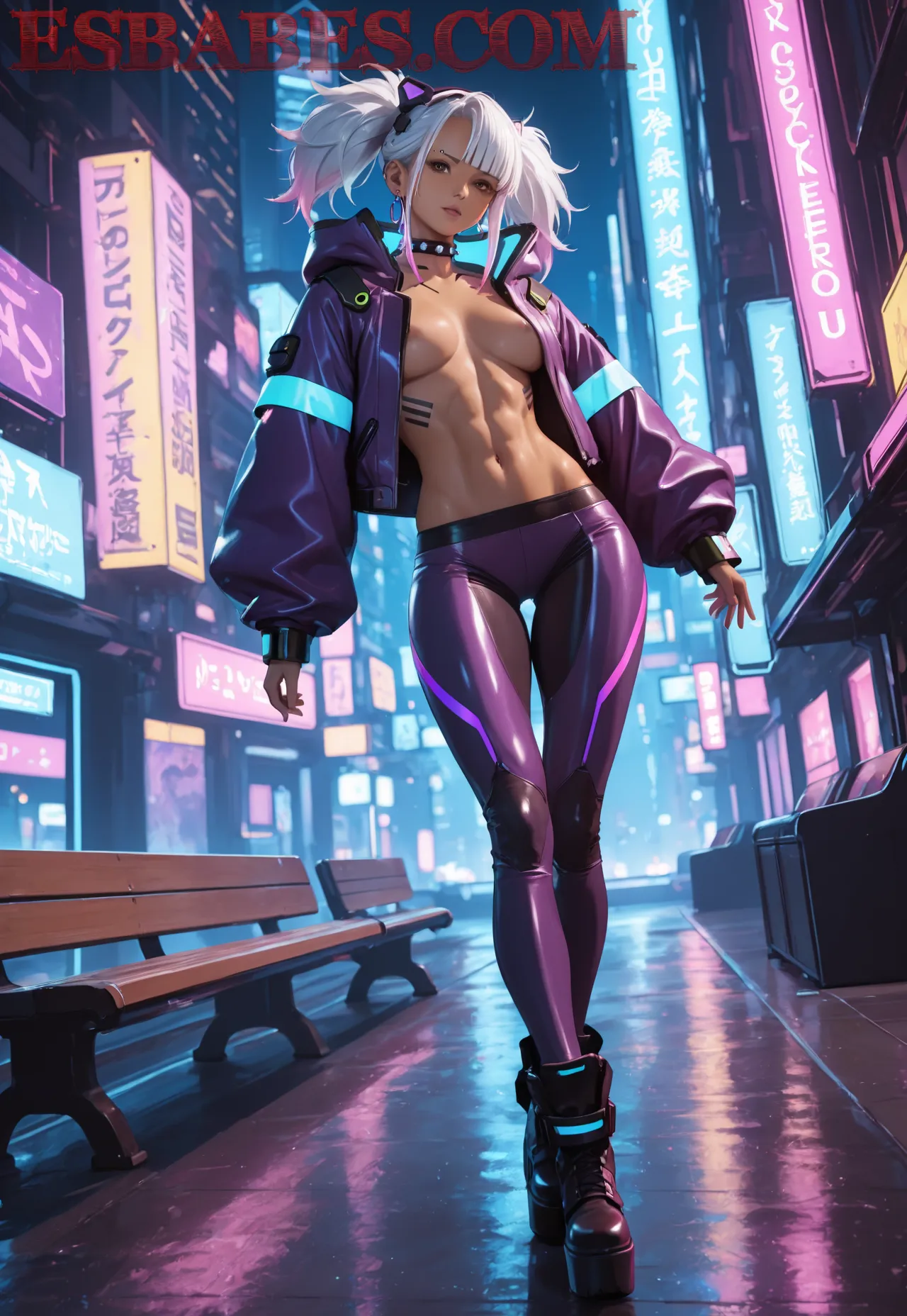 Arte hentai ilustración increíble de Anime Anime Movies Blue Box Ecchi Yandere generado por IA