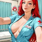 Arte hentai ilustración increíble de Anime Con Cabello Azul generado por IA