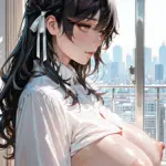Arte hentai ilustración increíble de Anime Dandadan Anime Games Top Anime Senpai generado por IA