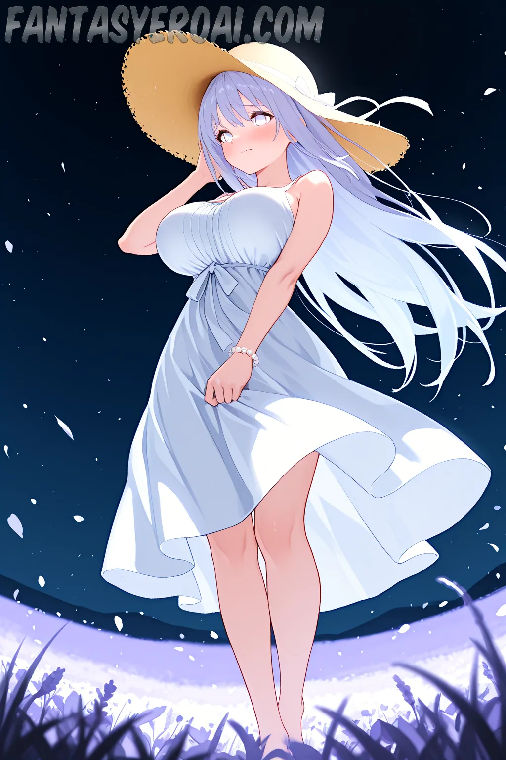 Arte hentai ilustración increíble de Anime Erotica Y Playa Paradisiaca generado por IA