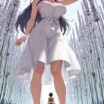 Arte hentai ilustración increíble de Anime Funimation Tsundere Yandere Senpai generado por IA