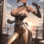 Arte hentai ilustración increíble de Anime Games Anime Edit Crunchyroll Bishoujo Senpai generado por IA