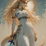 Arte hentai ilustración increíble de Anime Girl Anime Games Shonen Goku Senpai generado por IA