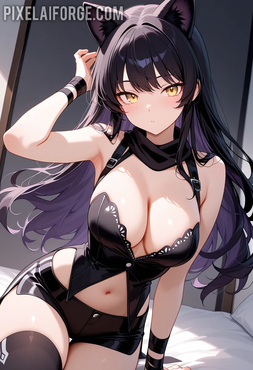 Arte hentai ilustración increíble de Anime Girl Dragon Ball Frieren Blue Box Funimation generado por IA