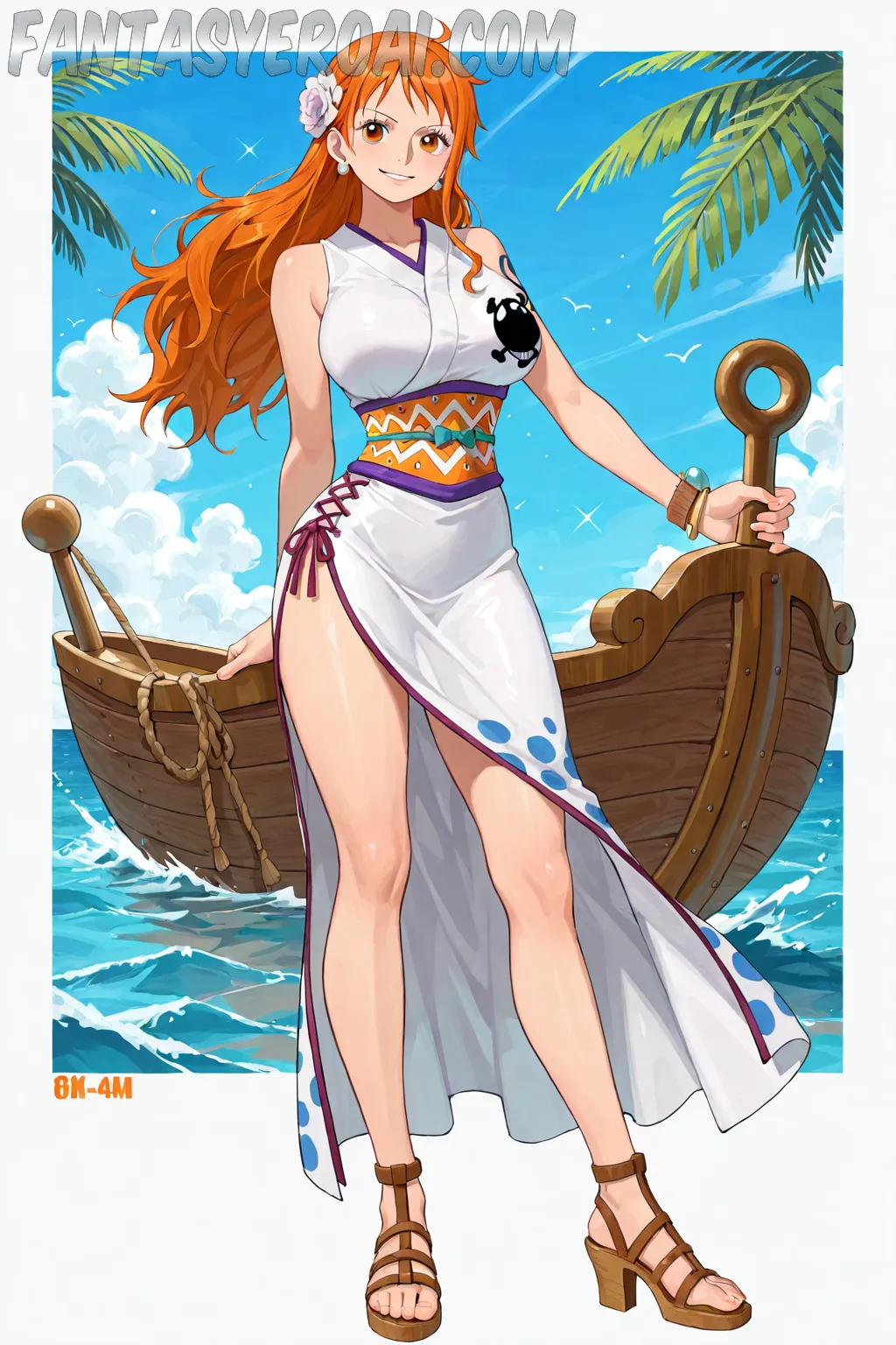 Arte hentai ilustración increíble de Anime Girl Samurai Champloo Shojo Anime Dubbed Shotacon generado por IA