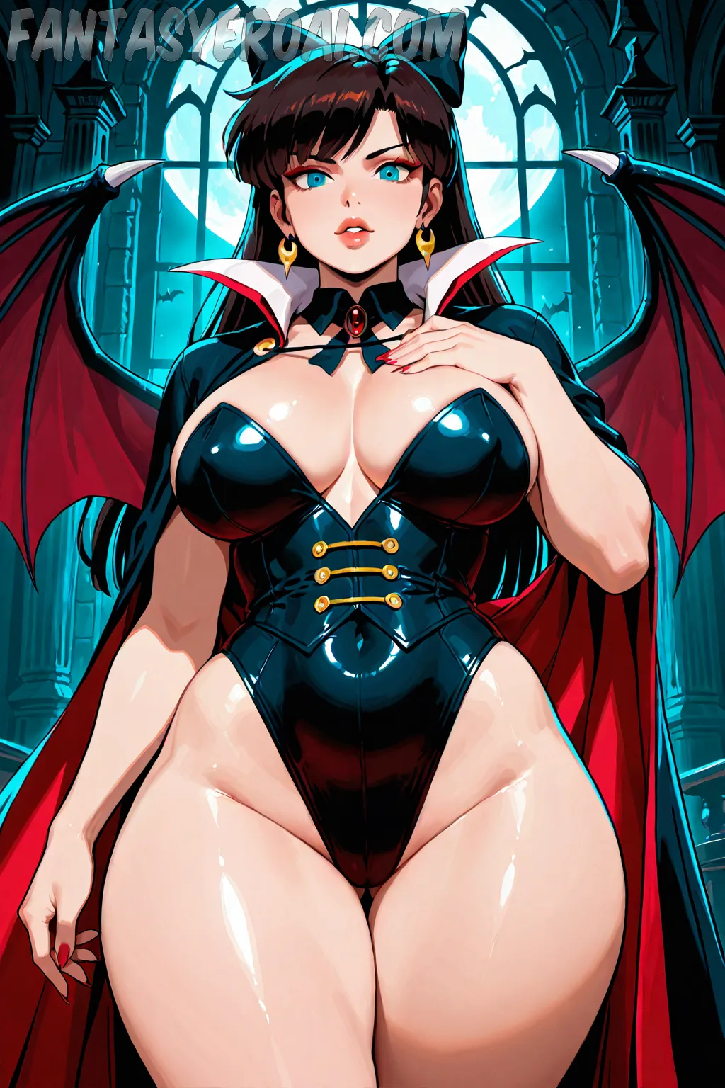 Arte hentai ilustración increíble de Anime Jujutsu Kaisen Anime Opening Crunchyroll Neon Genesis Evangelion generado por IA