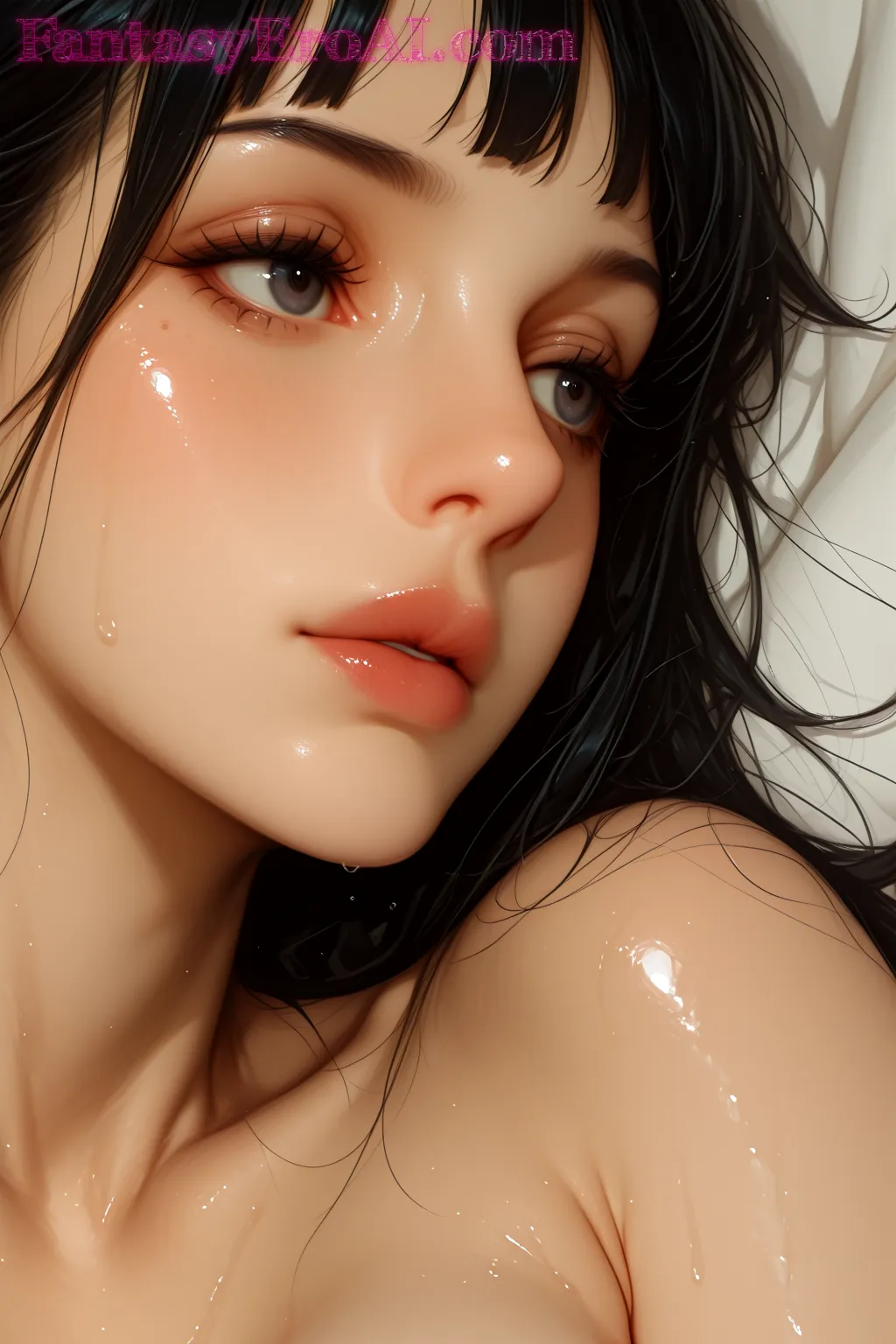 Arte hentai ilustración increíble de Anime List Haikyuu Funimation Anime Merch Yuri generado por IA