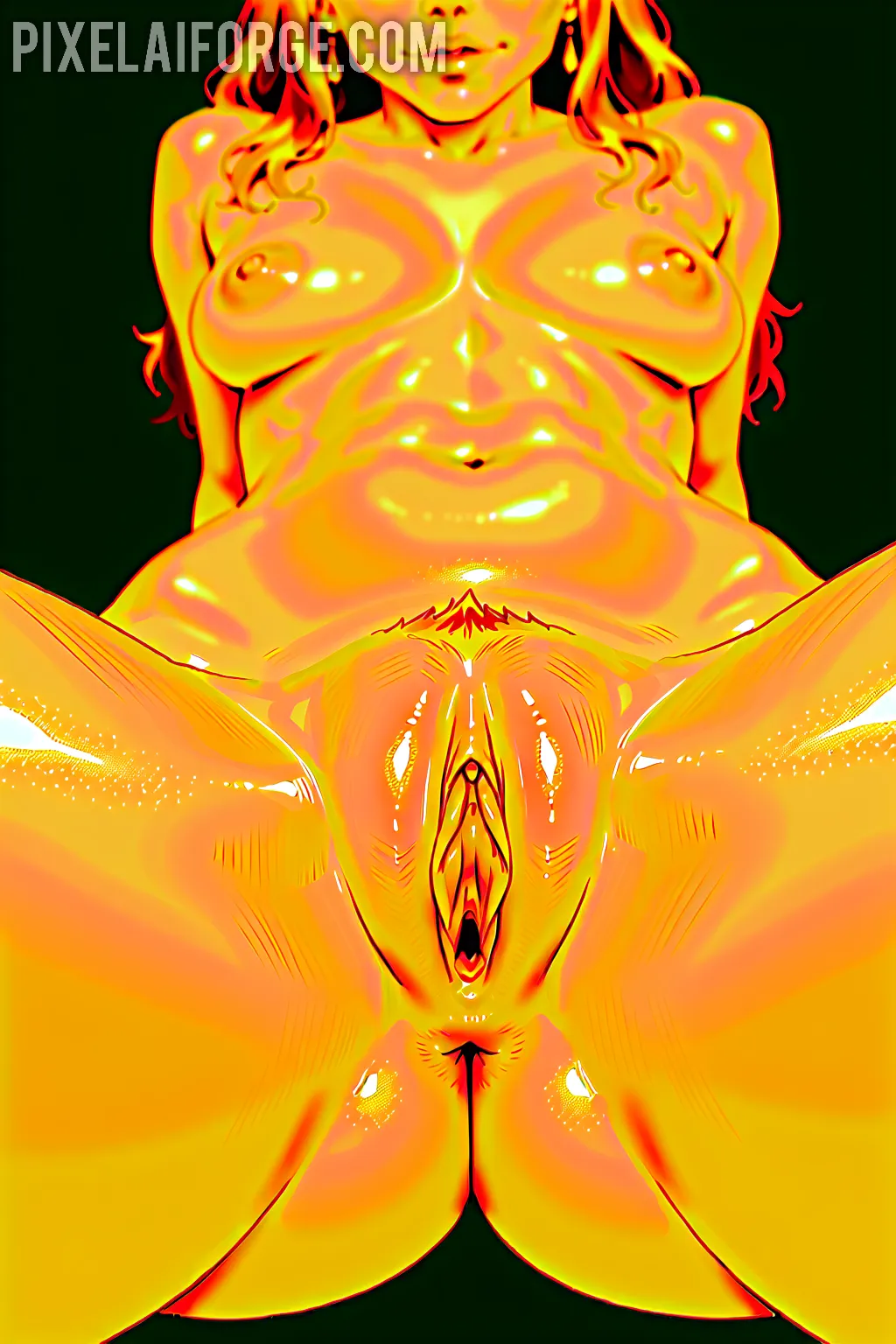 Arte hentai ilustración increíble de Anime List Yoasobi Anime Merch Bishounen Yandere generado por IA