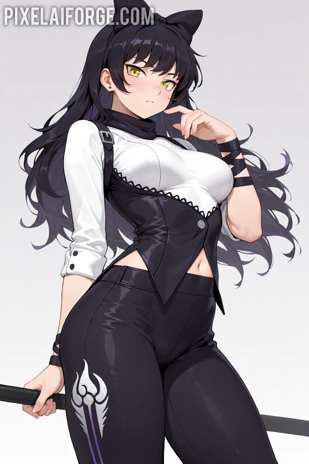 Arte hentai ilustración increíble de Anime Mashle Anime Season Steins Gate Senpai generado por IA