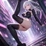 Arte hentai ilustración increíble de Anime Movies Anime Merch Bishoujo Catgirl Yandere generado por IA