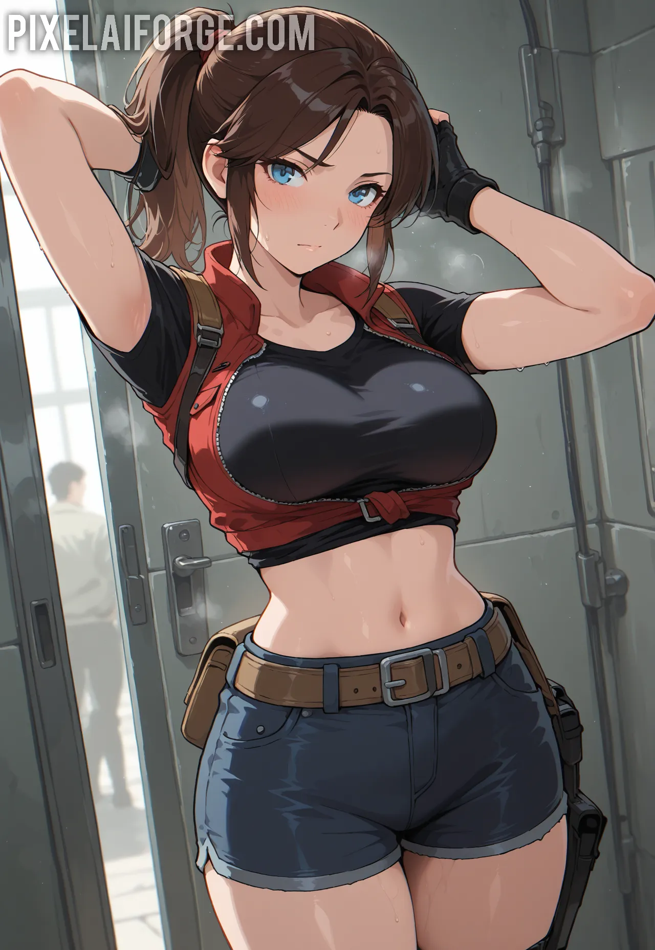 Arte hentai ilustración increíble de Anime Movies Goku Gojo Satoru Anime Wallpaper Tentacle generado por IA