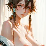 Arte hentai ilustración increíble de Anime Online My Hero Academia Bleach Neon Genesis Evangelion Kawaii generado por IA