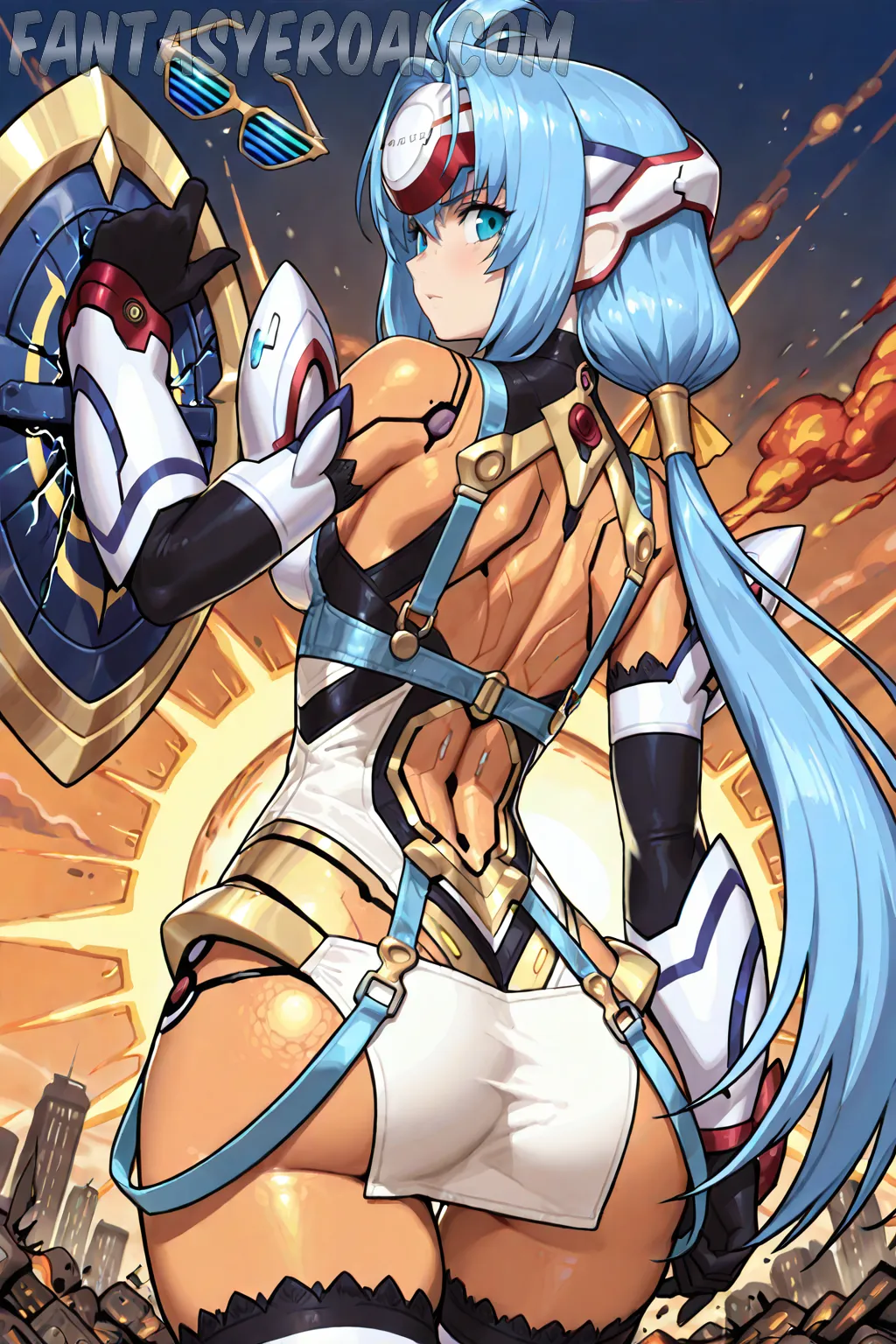 Arte hentai ilustración increíble de Anime Opening Lazarus Shonen Shojo Lolicon generado por IA