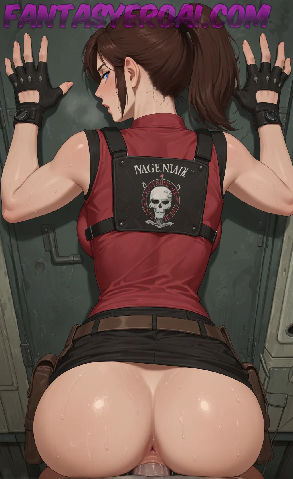 Arte hentai ilustración increíble de Anime Opening Yoasobi Blue Box Isekai Harem generado por IA