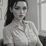 Arte hentai ilustración increíble de Anime Streaming Death Note Ecchi Yaoi Oppai generado por IA