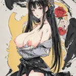 Arte hentai ilustración increíble de Anoukevil Sg Desnuda Y Tatuada generado por IA
